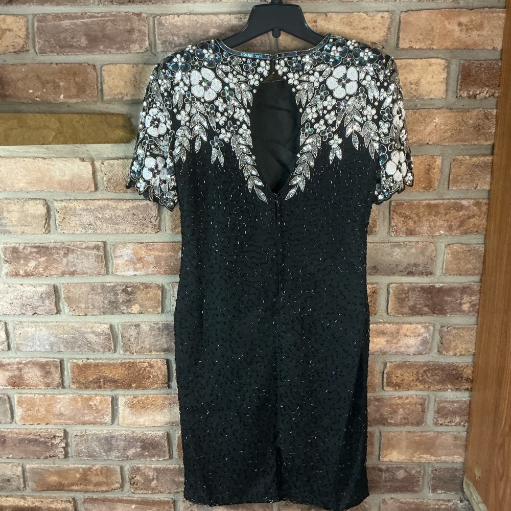 STENAY Vintage Beaded Silk Cocktail Dress - Picture 15 of 15